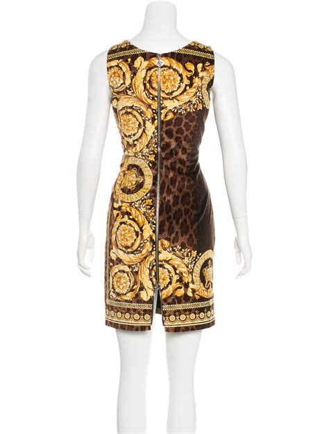 versace leopard print dress|Versace Women Collection Features .